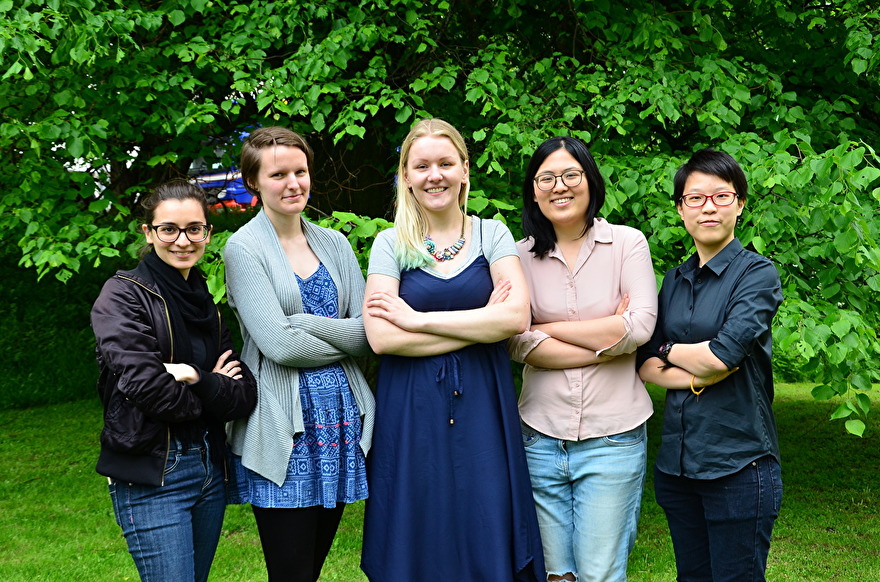 :: The board of SBE 2017/2018 :: (From left) Olia Masmanidou (treasurer), Linn Kullberg (event planner), Monika Tõlgo (president), Punchalee Montriwat (pr), Thundluck Sereevoravitgul (pr). :: The board of SBE 2017/2018 :: (From left) Olia Masmanidou (treasurer), Linn Kullberg (event planner), Monika Tõlgo (president), Punchalee Montriwat (pr), Thundluck Sereevoravitgul (pr).