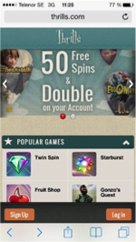 Thrills mobilcasino Thrills mobilcasino
