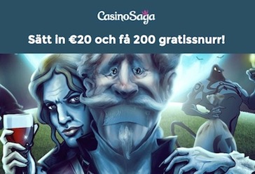 Ta ditt exklusiva erbjudande hos CasinoSaga!