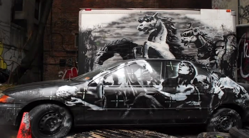 Ur dokumentären "Jakten på Banksy i New York" Ur dokumentären "Jakten på Banksy i New York"