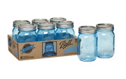 Blue Heritage Ball Mason Jar