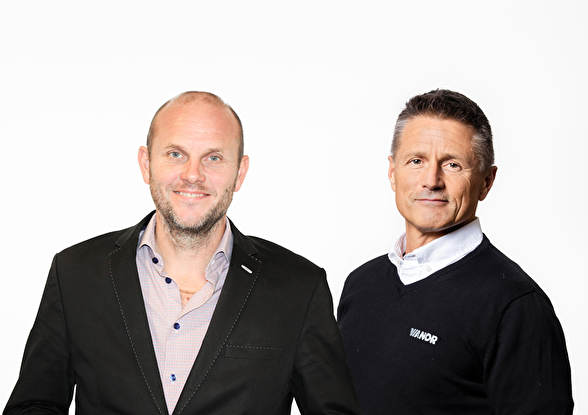 Jimmy Palmqvist, Försäljning- och Marknadschef Greater Than & Wolfgang Sagmeister, Retail- & Marknadschef på Vianor. Jimmy Palmqvist, Försäljning- och Marknadschef Greater Than & Wolfgang Sagmeister, Retail- & Marknadschef på Vianor.