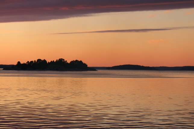Underbar kväll med utsikt över Himmerfjärden Underbar kväll med utsikt över Himmerfjärden