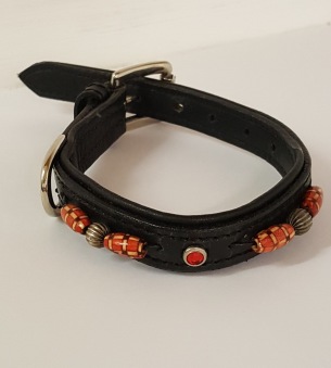 Fasthalsband med dekor - 35 cm/1,5
