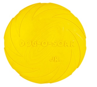 Frisbee, naturgummi flytande - Gul