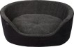 Bädd m hög kant Sherpa - 70x53x25 cm svart/grå