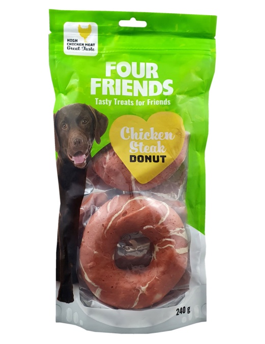 Chicken Steak Donut 2pack Munkebäcks Hund &amp;