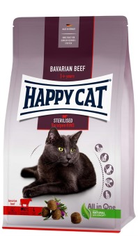 HappyCat Adult sterilised, nötkött - 1,3 kg