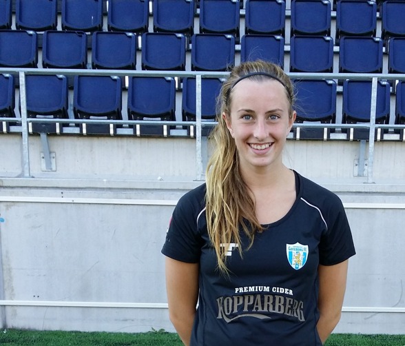 Olivia Sultan gjorde sitt första mål för KGFC i förlustmatchen mot Linköping. Foto: Anna Stoltze Olivia Sultan gjorde sitt första mål för KGFC i förlustmatchen mot Linköping. Foto: Anna Stoltze