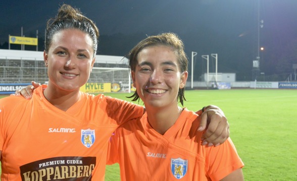 Beata Kollmats, som en gång spelade i IF Böljan, tisdagens cupmotståndare, var stabil som vanligt. Och Annahita Zamanian gjorde sin hittills bästa insats i a-laget. Foto: TORE LUND Beata Kollmats, som en gång spelade i IF Böljan, tisdagens cupmotståndare, var stabil som vanligt. Och Annahita Zamanian gjorde sin hittills bästa insats i a-laget. Foto: TORE LUND