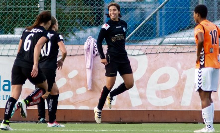 Annahita Zamanian gjorde sitt andra allsvenska mål i karriären. Den här gången viktiga 2-1 i slutet av matchen. Foto: PER MONTINI Annahita Zamanian gjorde sitt andra allsvenska mål i karriären. Den här gången viktiga 2-1 i slutet av matchen. Foto: PER MONTINI