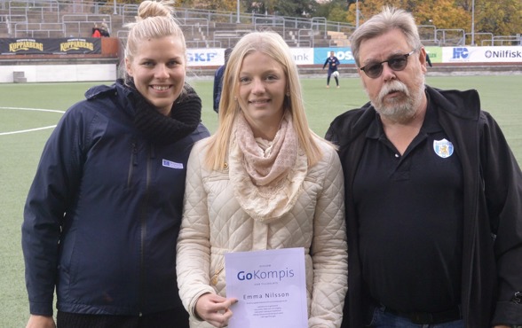 2015 var det Emma Nilsson från Mölnlycke IF som vann Bostadsbolagets pris "Go Kompis". Nu har du chansen att nominera den du tycker ska ha priset i år! Foto: MICHAEL LUND 2015 var det Emma Nilsson från Mölnlycke IF som vann Bostadsbolagets pris "Go Kompis". Nu har du chansen att nominera den du tycker ska ha priset i år! Foto: MICHAEL LUND