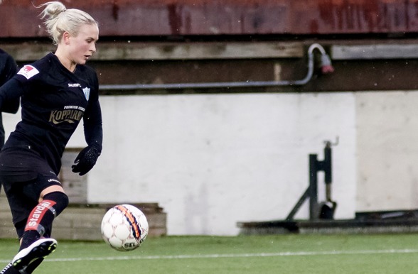 Efter skadeuppehåll var Filippa Curmark back in business på lördagen – som målskytt! Foto: PER MONTINI Efter skadeuppehåll var Filippa Curmark back in business på lördagen – som målskytt! Foto: PER MONTINI