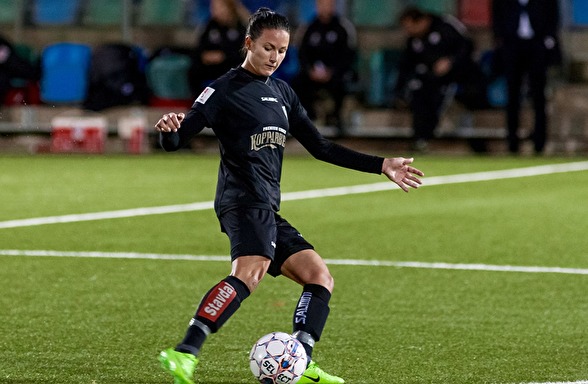 Beata Kollmats är besviken över förlusten mot Limköping, men hittade ändå positiva detaljer att ta med sig till kommande matcher. Foto: PER MONTINI Beata Kollmats är besviken över förlusten mot Limköping, men hittade ändå positiva detaljer att ta med sig till kommande matcher. Foto: PER MONTINI