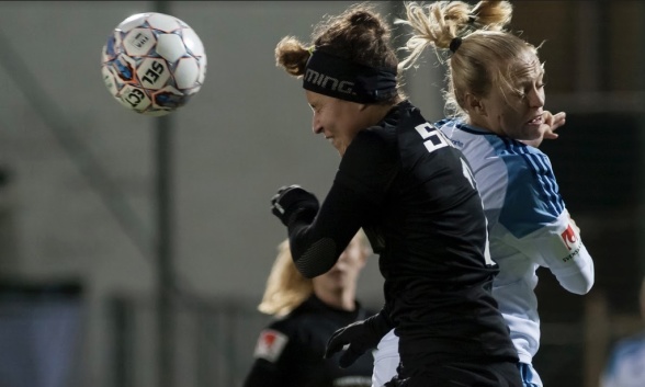 Catrine Johansson är redo för allsvenskan igen efter vinterns och vårens skadebekymmer. Foto: PER MONTINI Catrine Johansson är redo för allsvenskan igen efter vinterns och vårens skadebekymmer. Foto: PER MONTINI