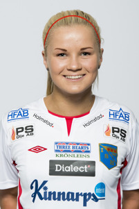 Halmias interna skytteligaledare Amanda Johnsson-Haahr är sjuk och riskerar att missa morgondagens match i Elitettan. Halmias interna skytteligaledare Amanda Johnsson-Haahr är sjuk och riskerar att missa morgondagens match i Elitettan.