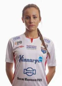 Matilda Olsson leder fortfarande Halmias interna skytteliga med sina sex fullträffar. Nu är hon tillbaka efter skada. Foto: Anders Nilsson Matilda Olsson leder fortfarande Halmias interna skytteliga med sina sex fullträffar. Nu är hon tillbaka efter skada. Foto: Anders Nilsson