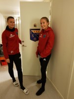 Från vänster; Moa Jönsson, Alicia Hansson (som för övrigt spelat ihop och följts åt sedan barnsben). Från vänster; Moa Jönsson, Alicia Hansson (som för övrigt spelat ihop och följts åt sedan barnsben).