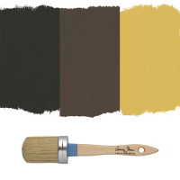 Annie Sloan Chalk Paint kulörer för rosteffekt, Graphite, Honfleur & Arles
