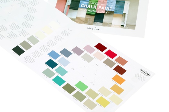 Chalk Paint färgkarta och färgfolder över alla kulörer