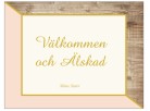 Affirmationskort - rosa med guldtext