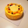 Mango Drip Cake with Icecream filling 冰淇淋夹心芒果滴落蛋糕 - 8 inches