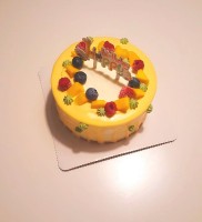 Mango Drip Cake with Icecream filling 冰淇淋夹心芒果滴落蛋糕 - 6 inches