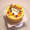 Mango Drip Cake with Icecream filling 冰淇淋夹心芒果滴落蛋糕 - 7 inches