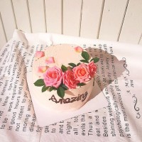 Rose cake - 7 inches