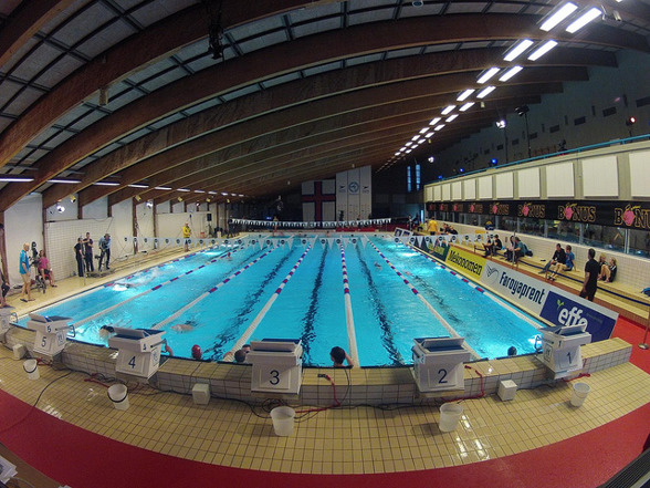 Simhallen i Gundadali, Tórshavn som arrangerar de Nordiska Junior Mästerskapen 2013