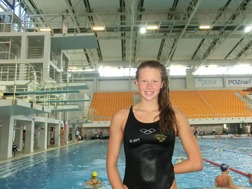 Sophie Hansson simmar semifinal på 50m bröstsim idag.