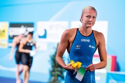 Sarah Sjöström var delaktig i fem av nuo finalsimningar av det svenska teamet - på VM.