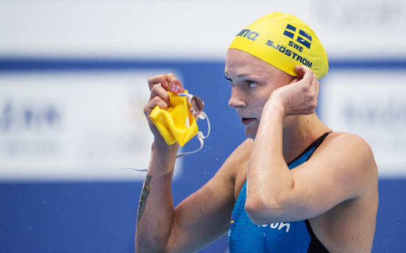 Sarah Sjöström simmade till sig semifinalen på 50m fritt