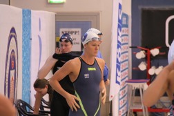 Stina Gardell inledde SM med att simma försök på 200m medley