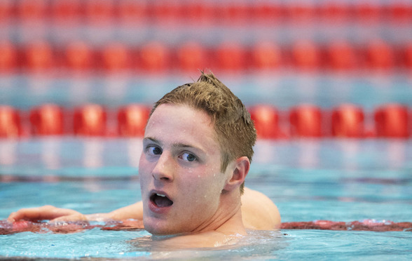 Erik Persson simmade ett riktigt bra 200m medley idag och var inte långt ifrån Simon Sjödin