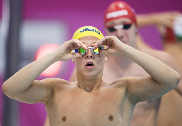 Victor Johansson slog svenskt juniorrekord på 400m fritt