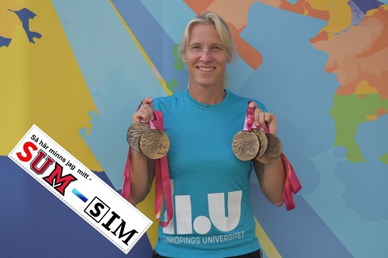 Annette Philipsson, gjorde en styck SUM-SIM riksfinal, deltog på två Olympiska Spel och år 2015 - tog hon fem medaljer på Masters-VM i Kazan - som 50-åring. Ett bra bevis på att det kommer mer än Sum-