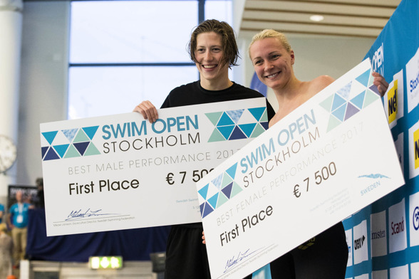 Henrik Christiansen och Sarah Sjöström högsta poängen under Swim Open