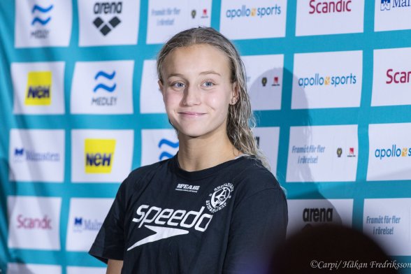 Hanna Rosvall signerade ett fint pers på 200m ryggsim i dagens JSM-final