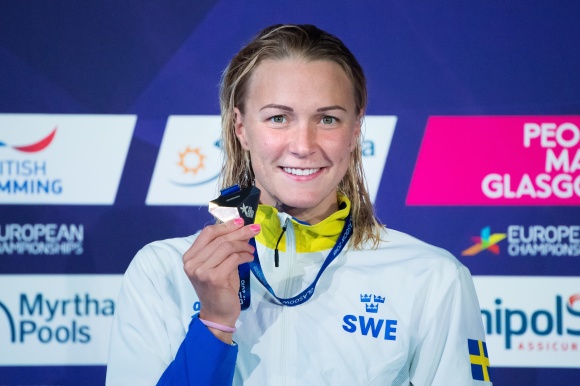 RTredje guldet för Sarah Sjöström under EM
