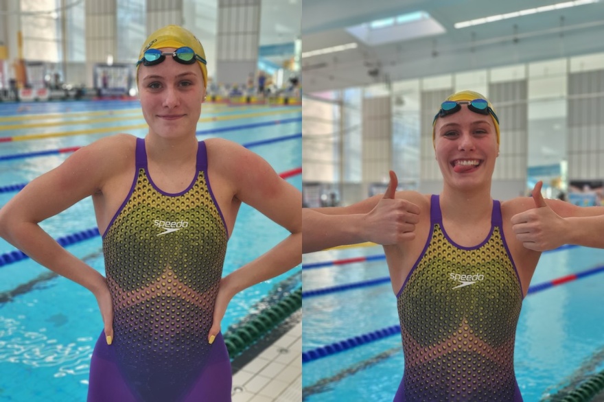 Sofia Åstedt, Elfsborg simmar C-final på 100m fritt ikväll. Blir det tummar upp eller bara återhållemn glädje då? Vi får se  efter 16.30