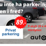 Skylt: Privat Parkering
