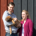 Familjen Ella o Tim med "Diezel" Mr Gul