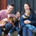 Familjen Karin Persson med " Douglas" Mr Svart