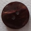 Pärlemorknapp 15 mm & 18 mm 2 håls - Pärlemorknapp 15 mm brun