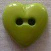Knapp Hjärta - Grön