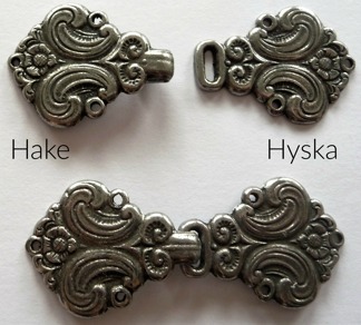 Tenn Hyska och Hake 38 mm - Tennhake och Tennhyska 12980/81