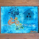 The bicycle Oilcanvas 60x50 cm