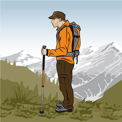 Rätt längd på stavarna © outdoor-magazin.com Rätt längd på stavarna © outdoor-magazin.com