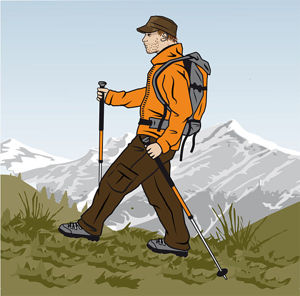 Rätt gång med stavar © outdoor-magazin.com Rätt gång med stavar © outdoor-magazin.com